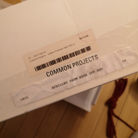 Common Projects Achilles Premium High Top Sneakers - Picture 10 of 10